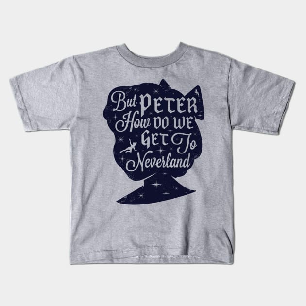 Wendy Darling Kids T-Shirt by StudioGrason